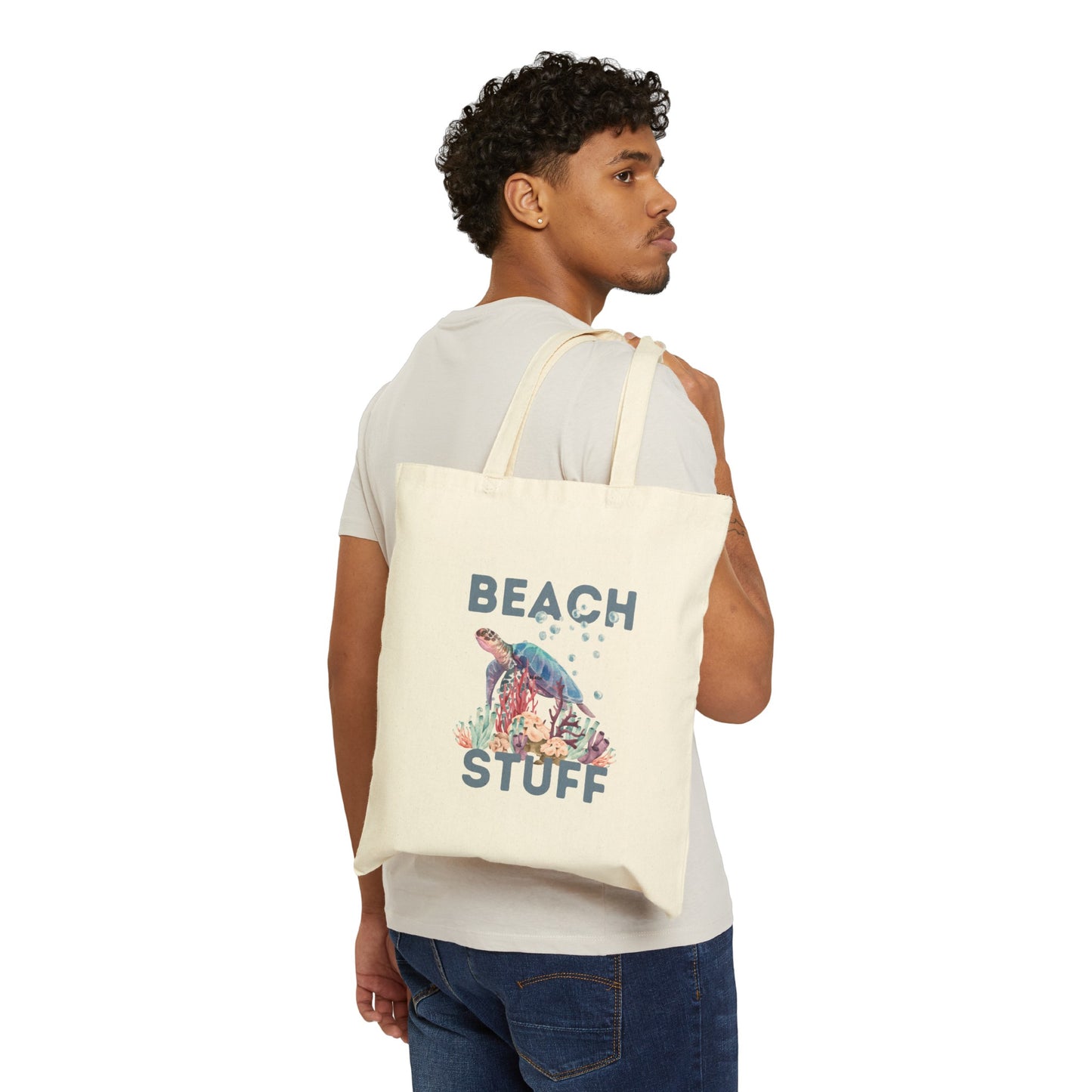 Beach Stuff Turtle Tote